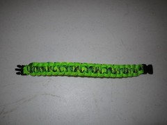550 Paracord Survival Bracelet Cobra Green Black & Yellow Stitch USA