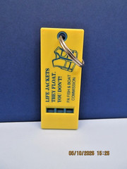 Safety Whistle Keychain Promoting Water Safety
