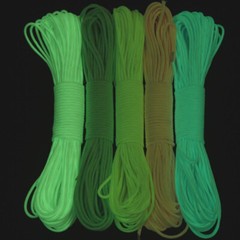 20FT Glow In The Dark Parachute 550 Cord Rope 7 Strand Core Paracord Braeclet