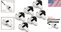 High Quality Loud Referee Coach Whistle Set with Lanyard Emergency Survival