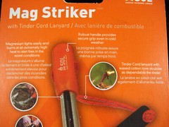 New SOL Mag Striker Survival Flint Fire Starter Camping Hiking Bottle Opener