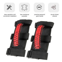 Car Roll Bar Paracord Grab Handles Grip Handles With 3 Straps Replacement KXCH