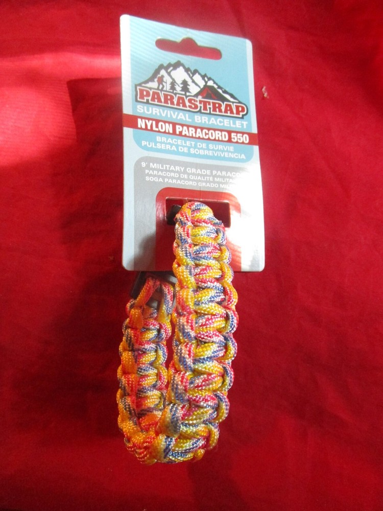 Parastrap Survival Bracelet, Nylon Paracord 550 9′ Long Military Grade