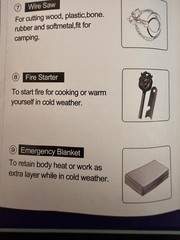 Fathers Day Gift Special 12 in 1 Emergency/Survival Kit Many Features for family