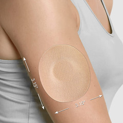 Freestyle Adhesive Patches 25Pack Waterproof Libre2/3 Sensor Covers Flesh