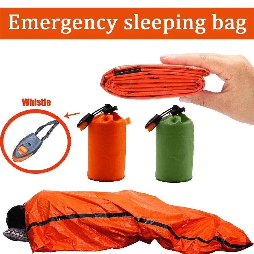 Portable Waterproof Emergency Survival Sleeping Bag Outdoor Edc Camping Gear The