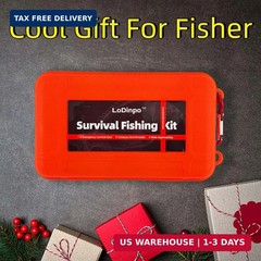 Mini Survival Fishing Kit Small Emergency Fishing TackleBox Pocket Outdoor Fishi