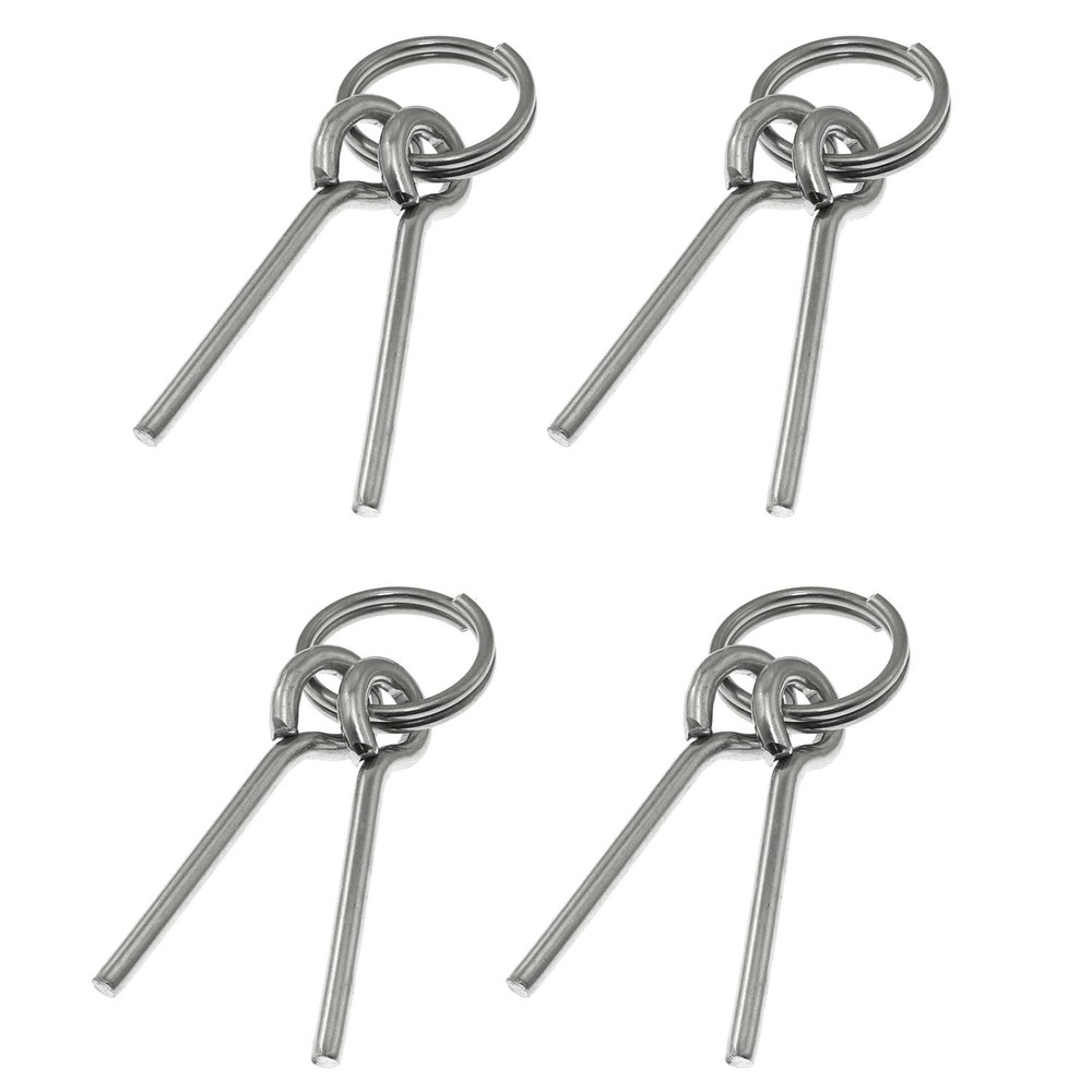 Maxmoral 4PCS Replacement Tent Grommet Pins 5mmx50mm Double Needle Nail Ring…