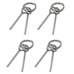 Maxmoral 4PCS Replacement Tent Grommet Pins 5mmx50mm Double Needle Nail Ring…