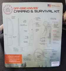 Off-Grid Camping & Survival Kit NEW Sealed Water Filter Fire Starter