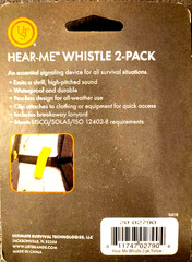 HEAR ME WHISTLE UST signal device disaster gear compact tactical emergency