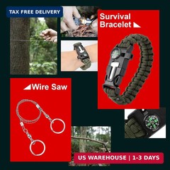 PIXATO Survival Kits, Survival Gear and Equipment 116-in-1, Emergency Kit with F