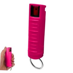Hardshell Pepper Spray – 12Ft Range, Max Strength, UV Dye Identifier, Pink