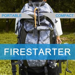 Kaseamu Ferro Rod Fire Starter Kit – 20,000+ Strikes, Survival Tool