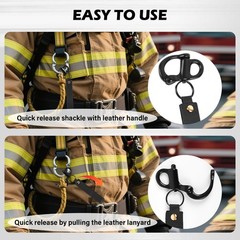 Quick Release Clip Shackle for SCBA Mask (2 Pack), Firefighter Accessories Tool