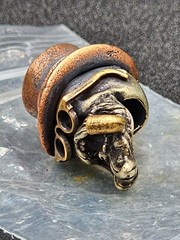 Paracord Bracelet DIY Accessories BEAD Pendant Brass Parts BEARD SKULL PIPE USA