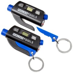 Magna Tools emergency buddy key-chain Pack of two (2) in Blue, Black, and Red