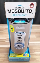 Thermacell Mosquito REPELLENT Patio Shield 15 ft ZONE NO SPRAY Refillable 12 hr