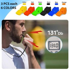PlumeCHJ 2 Pack Sports Whistle with Lanyard Loud Sound for Coaches Referee