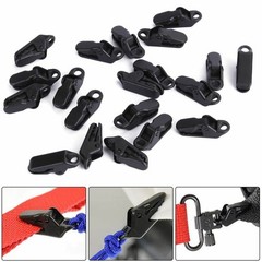 30Pcs Tarp Clips Locking Awning Clamp Snap Hangers Survival Emergency Heavy Duty