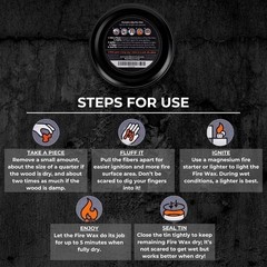 Tactiko Camping Fire Starter – Waterproof Survival Fire Starter for Wet Wood …