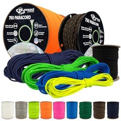 750 Paracord – Type IV Multi-Purpose Nylon Cord with 11 50 Feet Neon Green