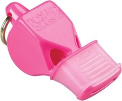 Vibrant Pink Safety Whistle with Lanyard – 44dB Alert for Sport Professionals