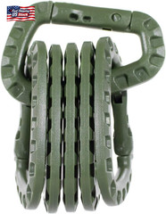 Paracord Planet Tactical Carabiner Keychain 6 Pack – Durable Plastic Carabiners
