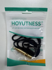 Brass Survival Whistle 125 Db Loud Emergency Whistle with Lanyard for Hiking C