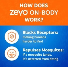 Zevo On Body Mosquito + Tick repellent Lotion 5.8 fl. oz 4 Bottles