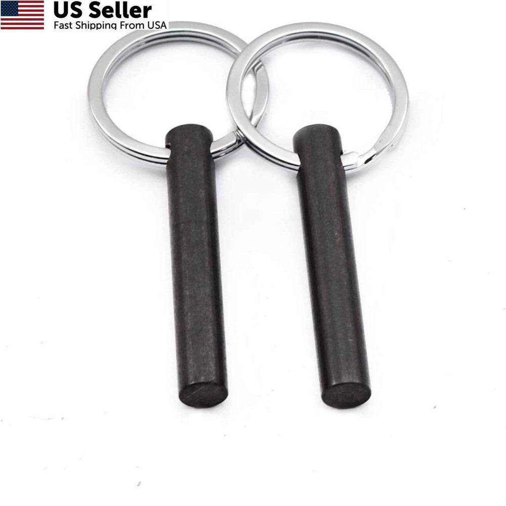 bayite 2 Inches Survival Drilled 2 inches (5cm) x 5/16 (8mm), Black