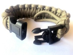 Military/Law Enforcement Adjustable Survival Paracord Bracelet w/Handcuff Key
