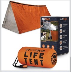 Go Time Gear Life Tent & Life Bivy Survival Kit Waterproof Windproof Orange