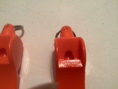 Lot of 3 Zonta Fox 40 Classic Safety Pealess Whistles Non-Over Blow