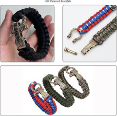 Metal Paracord Buckles Bow Clasps Screw Pin Anchor Shackle Adjustable Shackles B