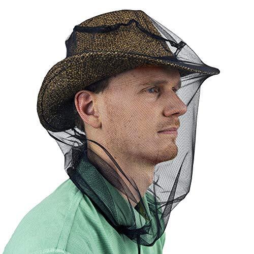 Wide Brim Hat Sun Heat Cap w/ Mosquito Net for Outdoor Fishing Camping Gardening