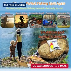 Mini Survival Fishing Kit-Compact Emergency Fishing Gear for Camping,Hiking,Bush