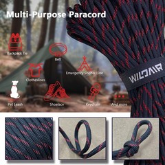 750lb Paracord Parachute Cord Lanyard Ropes U.S. Military Type IV-11 Triple S…