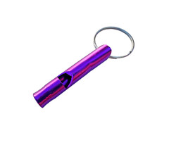 Purple Emergency Alert Child Safe Panic Outdoor Mini Safety Whistle Keychain