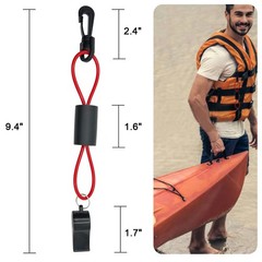 Whistle with Lanyard for Safety, Coast Guard Approved, Floats—Ideal for Boats…