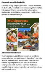 4-Pack Emergency Mylar Thermal Blankets 83×52 Survival Camping Tactical
