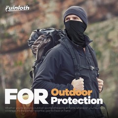 Fuinloth Neck Gaiter, 6 Pack One Size, Black+gray+green+camo+sand+brown