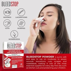BleedStop™ First Aid Powder for Blood Clotting, Trauma Kit – 5 PK (15g) Pouches