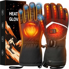 Cauasock Heated Gloves Rechargeable Heated Gloves For Men Women Waterproof