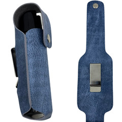 Police Magnum 4oz Twist lock pepper spray DENIM holster belt clip self defense