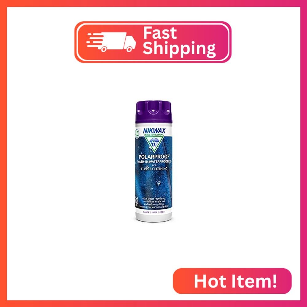 Nikwax PolarProof, 300ml, Waterproofing for Fleece Garments, Jackets, Vests, Bea