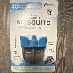 Thermacell Mosquito Repellent Refill 40hr Scent Free No Spray Rechargeable