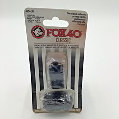 Fox 40 Classic Official Referee Coach Pealess WHISTLE 115 db + Lanyard CANADA