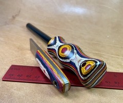 Bushcraft Camping Survival Firesteel Ferro Rod Hardwood Scraper Striker Set