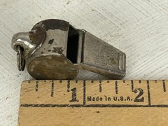 Acme 1.75″ Thunderer Metal Pea Sports Whistle Lead Free Deep Tone
